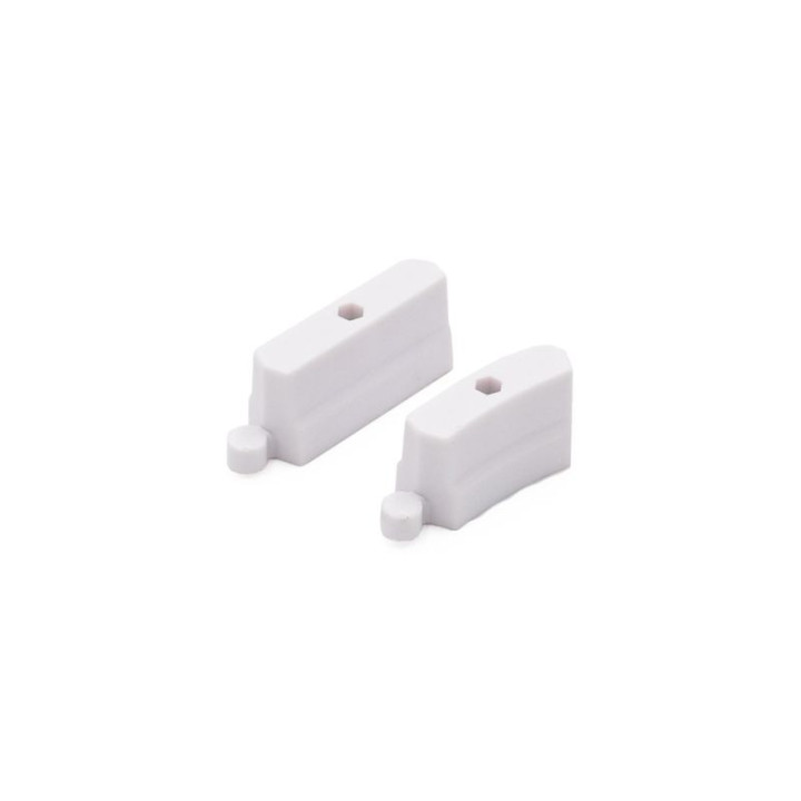 Briques de rails en plastique blanches pour piste turbo racing (50)