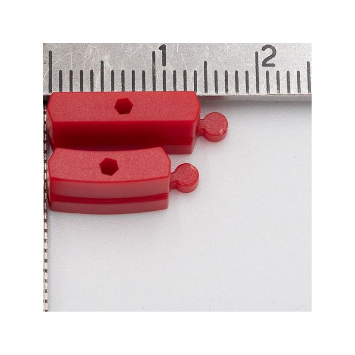 Red plastic bricks barrier for Turbo Racing track (50pcs) TB-760076