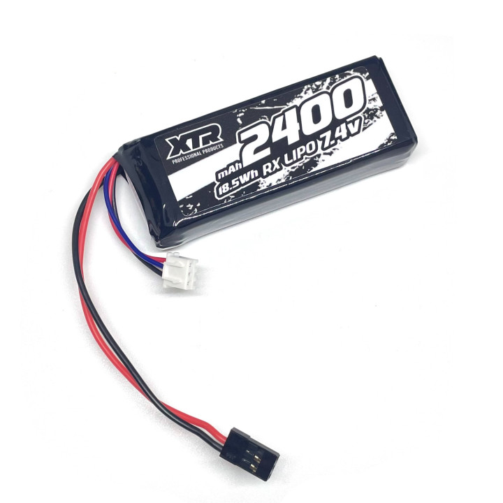 XTR BATTERY RECEIVER FLAT LIPO 7,4V 2400 Mah 16,5X31,5X85 XT...
