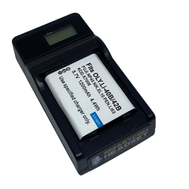 Chargeur externe pour batteries de casques Smart-Com SCH-A12547