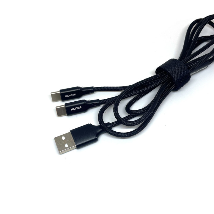Dual output charging cable (USB type-C) for Smart-Com headsets SCH-A8356