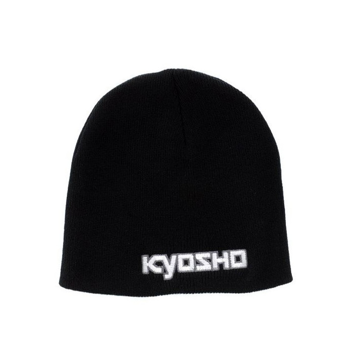 Kyosho black Beanie embroidered knit cap 88090BK
