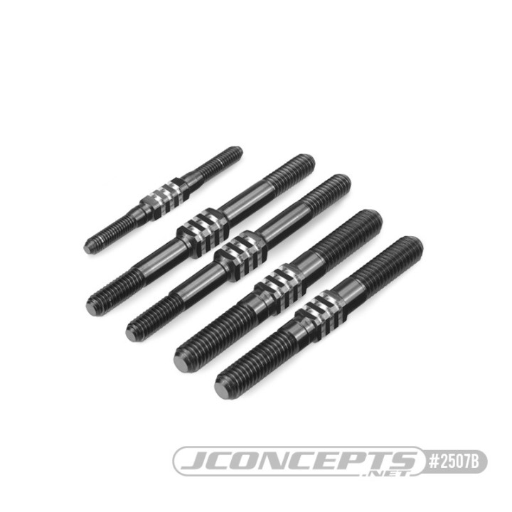 Set de pas inversés titane noir pour Asso RC8B3.2 et RC8B3.2e 2507B