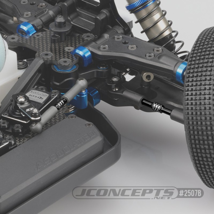Set de pas inversés titane noir pour Asso RC8B3.2 et RC8B3.2e 2507B
