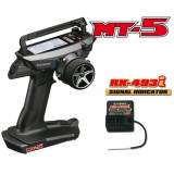 Radio Sanwa MT-5 FH5 avec récepteur RX493i, FH5 télémétrie 2.4GHz