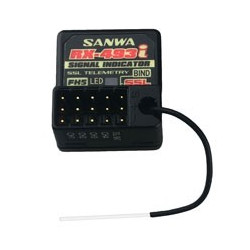 Combo Sanwa MT-5 radio with 2 RX-493i receivers 2,4GHz FH5 Waterproof