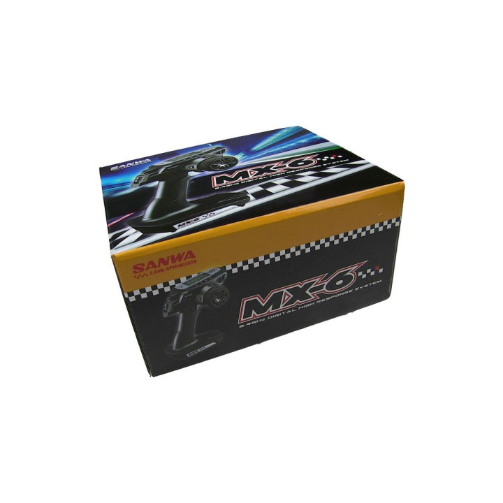 Radio commande SANWA MX6 avec récepteur RX391 2,4GHz pas cher
