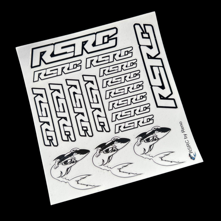 Planche d'autocollants RSRC Blanc
