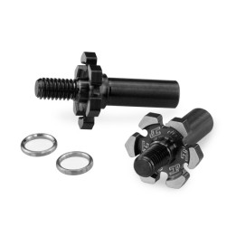Axes de roues avant titane noir Associated B6.3 Jconcepts (2) 2960T