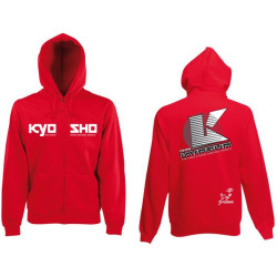 Kyosho Zip Hoodie 2022 Red (L-size)