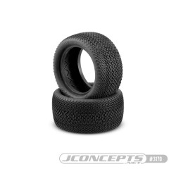 Pneus Jconcepts Rehab arrière avec inserts (paire) bleu, vert, R2 1/10