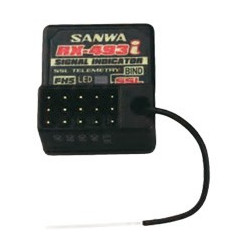 Radio Sanwa M17 + récepteur RX493i + batterie LiPo, haut de gamme
