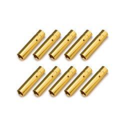 Gold plated Connector PK 4mm female (10 pieces) KN-130308-10...