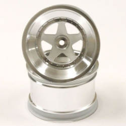 SCH006SC Rear Wheel (2) Scorpion 2014 (2) Satin Chrome 2.2 inch Kyosho RSRC