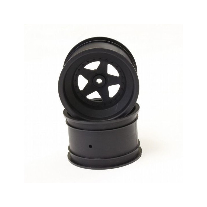 SCH006BK JANTES ARRIERE (2) SCORPION 2014 - NOIRES 2.2 inch Kyosho RSRC