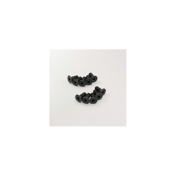 1-S34010H Vis M4x10mm Tete Fraisee Hex (10) Kyosho RSRC