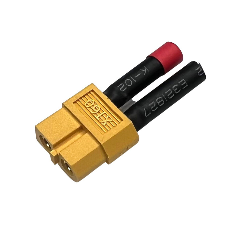 Câble de Charge 2x2S Noir PK 4/5mm + prise d'équilibrage pour sortie  chargeur XT60 (60cm) WS-LINE