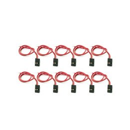 KN-130403-10M Cordon accus prise UNI. male 10cm (10 pièces) KN-130403-10M Konect RSRC