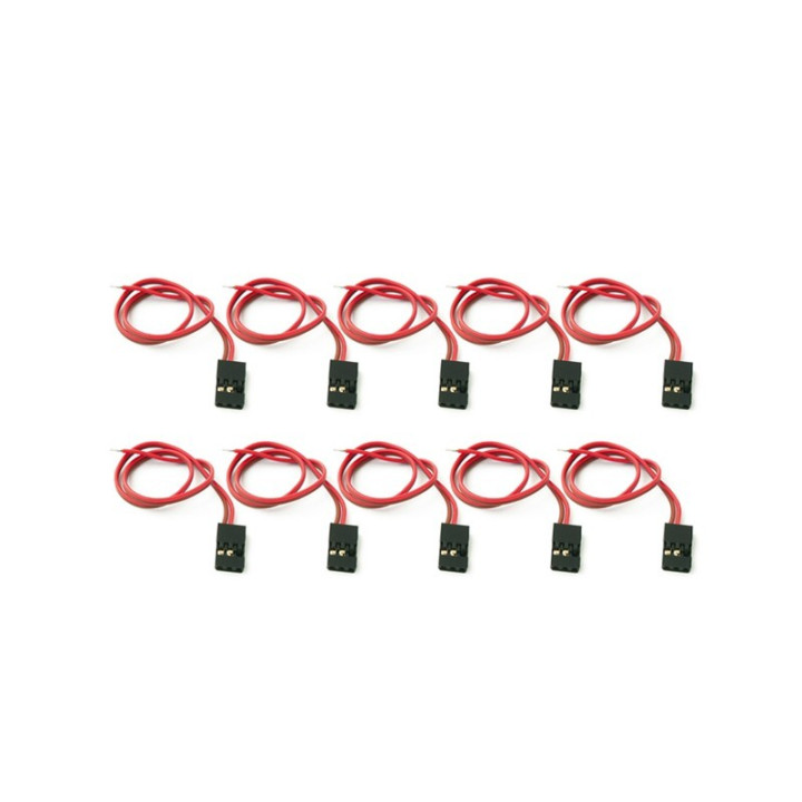 KN-130403-10M Battery leads 2 PIN Futaba male length 10cm 20cm 22Awg (10pcs) KN-130403-10M Konect RSRC