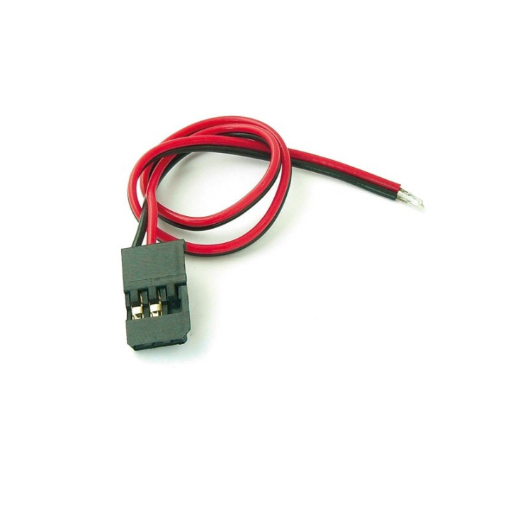 KN-130402-M Battery leads 2 PIN Futaba male length 10cm 22Awg KN-130402-M Konect RSRC