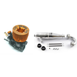 VSB04-2135 VS-B04 combo engine with EFRA 2135 exhaust pipe VS Racing Engines Rody Roem RSRC