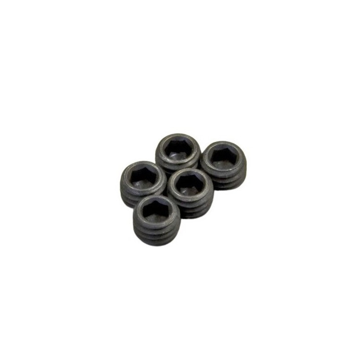 1-S55004 Metallic HEADLESS SET SCREWS M5x4MM (5) Kyosho RSRC