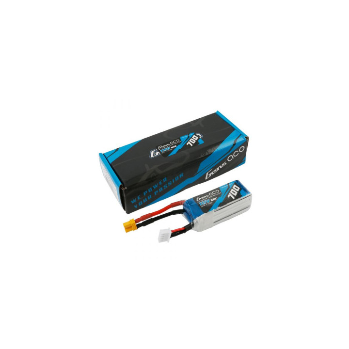 GE1-0700-3X3-60C Gens ace Batterie LiPo 3S 11.1V-700-60C(XT30) 58x22.5x23mm 52g Gens ace RSRC
