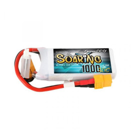 GE1-1000S-2X6 Gens ace Soaring LiPo 2S 7.4V-1000-30C (XT60) 69.5x54x11mm 63g Gens ace RSRC