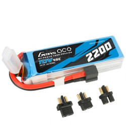 GE1-2200LL-3M-45 Gens ace Batterie LiPo 3S 11.1V-2200-45C (Multi) 106x34x24mm 190g Gens ace RSRC
