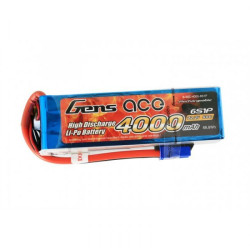 GE1-4000-6C5 Gens ace Battery LiPo 6S 22.2V-4000-60C (EC5) 139x42x40mm 670g Gens ace RSRC