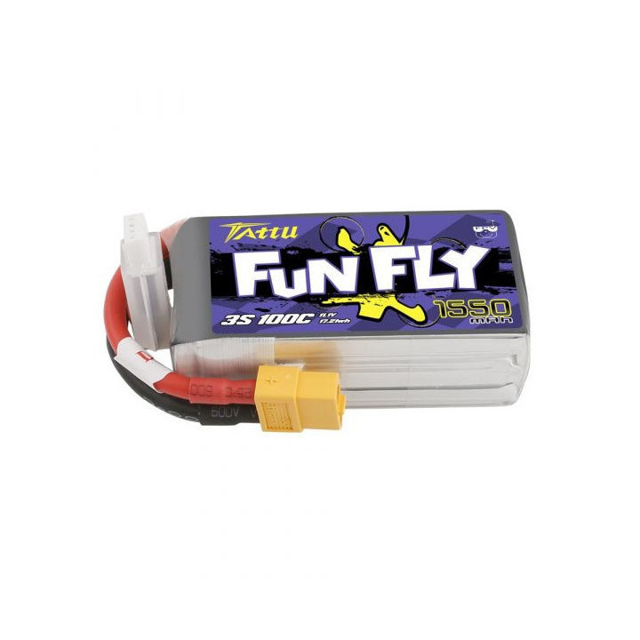 GE1TA-1550-3X6 Gens ace Battery LiPo 3S 11.1V-1550-100C (XT60) 73x36x28mm 140g Gens ace RSRC