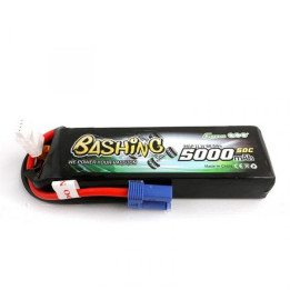 GE3-5000-3C5 Gens ace Bashing LiPo 3S 11.1V-5000-50C (EC5) 137x41x24mm 310g Soft Gens ace RSRC