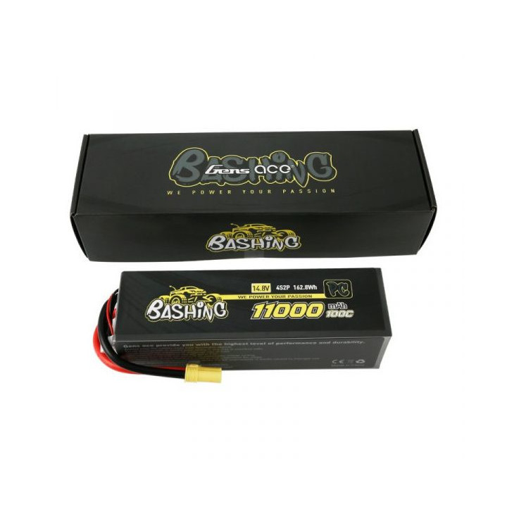 GE5-11000-4C5LL Gensace Extreme Bashing LiPo 4S 14.8V-11000-100C EC5 178x52x53mm 985g Gens ace RSRC