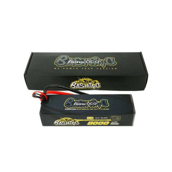 GE5-8000-3C5LL Gens ace Extreme Bashing LiPo 3S 11.1V-8000-100CEC5 157x47x34mm 515g Gens ace RSRC