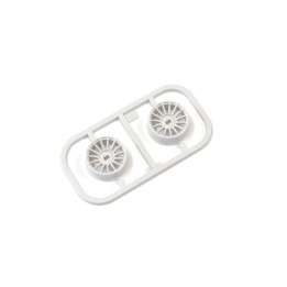 K.MDH100W-N15 WHEELS SET WHITE MINI-Z AWD - NARROW 1.5 OFFSET (2) Kyosho RSRC