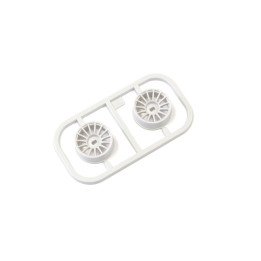 K.MDH100W-N25 Jantes Mini-Z AWD Blanches - ETROITES DEPORT 2.5 (2) Kyosho RSRC