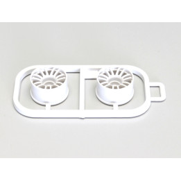 K.MZH131W-W-1 Jantes Kyosho Mini-Z MR03 Larges-Deport -1.0 (2) Blanches Kyosho RSRC