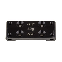 AS91898 Bulkhead, 25 deg, 30 deg, acier RC10B6 Team Associated RSRC