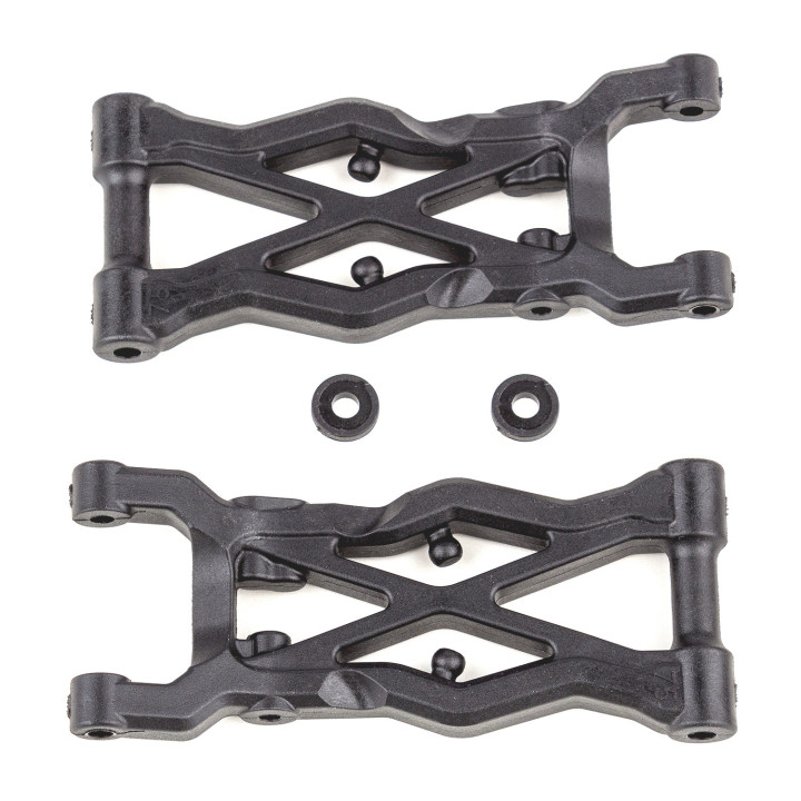 AS91874 B6.3 Ft 75mm Rear Suspension Arms Carbon fiber Team Associated RSRC