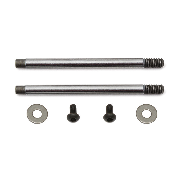 AS91618 3X23 Shock Shaft V2, Chrome Team Associated RSRC