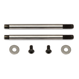 AS91616 Tiges d'amortisseurs 3x21 mm V2, chrome Team Associated RSRC