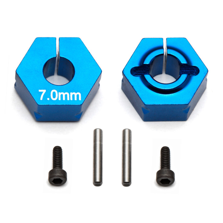 AS91610 Hexagones de roue, décalage de 7,0 mm Team Associated RSRC