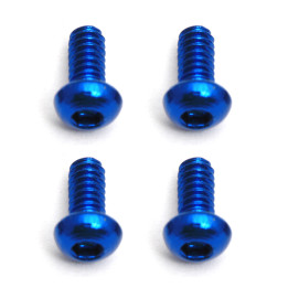 AS8545 Factory Team M2X4 Bhcs Blue Aluminium (4) Team Associated RSRC