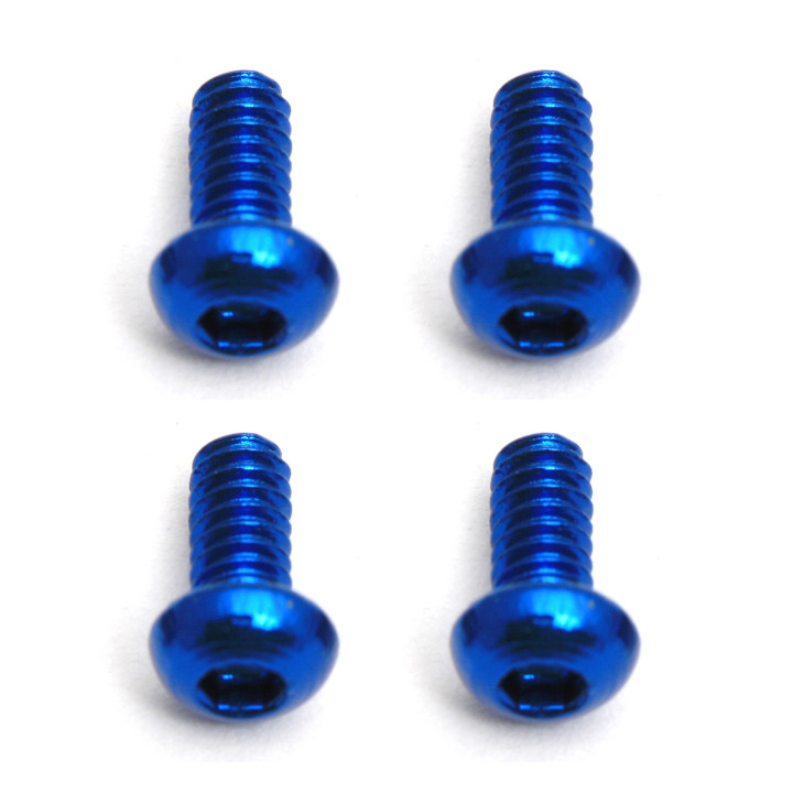 AS8545 Vis, aluminium bleu M2x4 mm BHCS Team Associated RSRC