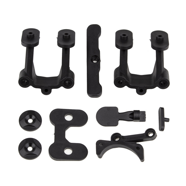 AS92312 RC10B74.2 REAR BODY MOUNT/WING MOUNTS/BUMPER Team Associated RSRC