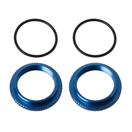 AS91928 13MM SHOCK COLLARS, BLUE ALUMINIUM Team Associated RSRC