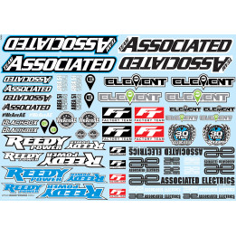 AS91913 ASSOCIATED 'AE' BRANDING DECAL SHEET Team Associated RSRC