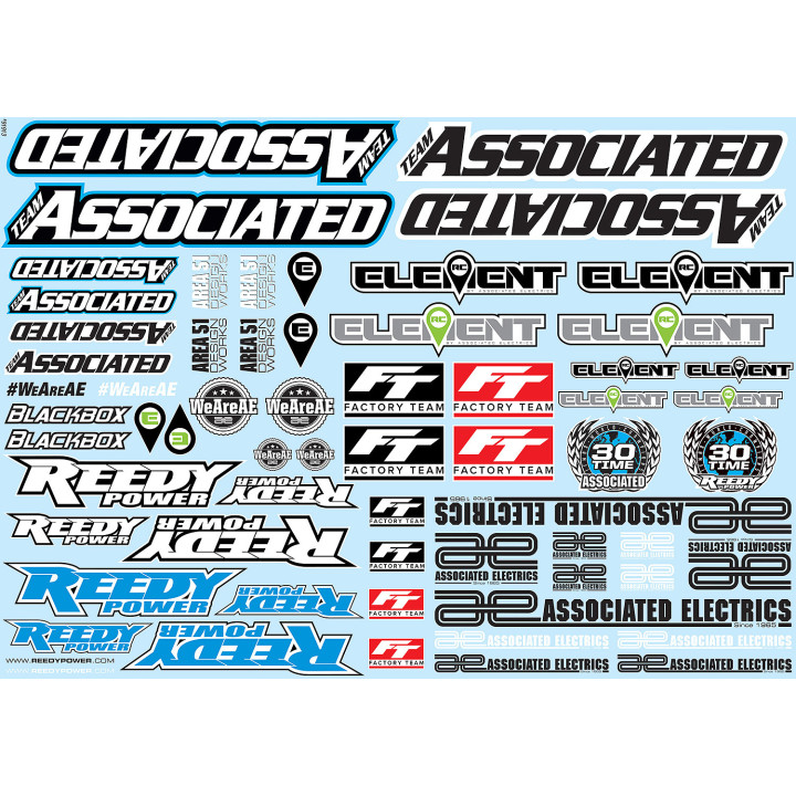 AS91913 Feuille de décoration Associated Team Associated RSRC