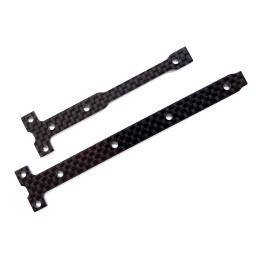 AS92284 ASSOCIATED B74.1 FT CHASSIS BRACE SUPPORT SET 2.0MM CF Team Associated RSRC