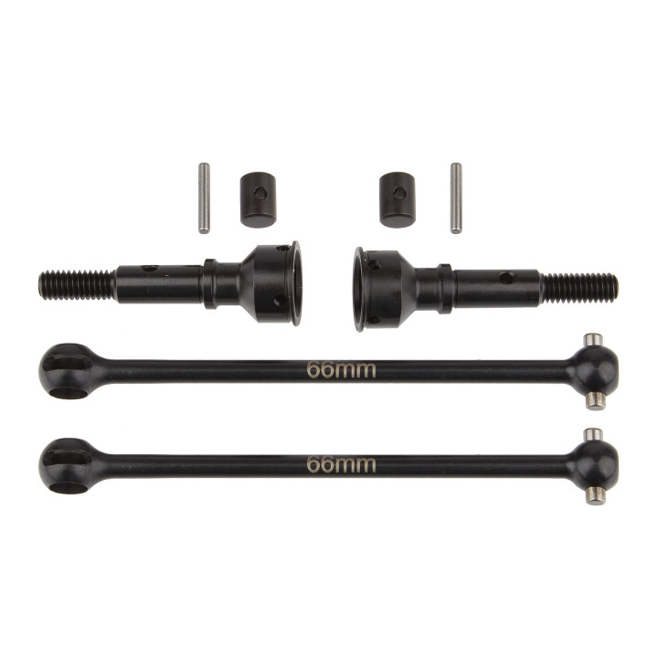 AS92299 RC10B74.1 REAR CVA SET 66mm Team Associated RSRC